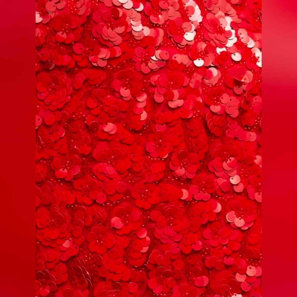 Sister Jane Dream Royal Sequin Bright Red Mini Skirt - Picture 7 of 7